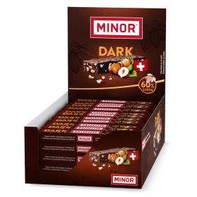 Minor Dark 60% Cocoa Riegel 42g ~ 44 x 42 g Riegel