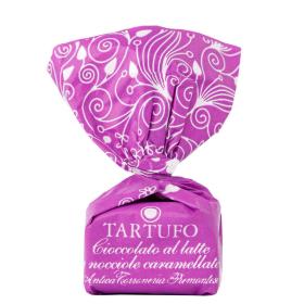 Antica Torroneria Piemontese Schokoladen-Trüffel Tartufo dolce al cioccolato al latte e nocciole caramellate ~ 14g