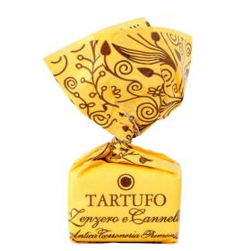 Antica Torroneria Piemontese Schokoladen-Trüffel Tartufo dolce Zenzero & Cannella (Ingwer & Zimt) ~ 14g