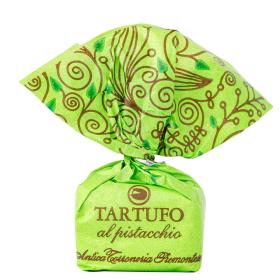 Antica Torroneria Piemontese Schokoladen-Trüffel Tartufo dolce al pistacchio (weiß Pistazie) ~ 14g