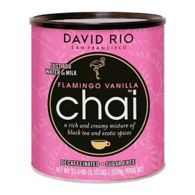 David Rio Chai Foodservice Flamingo Vanilla zucker-und koffeinfrei ~ 1,52 kg Dose
