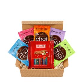 Gustone Geschenk-Set Chai und Schokoladenriegel ~ 10 Stück