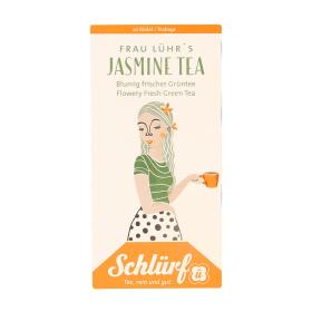 Schlürf Büdel Organic Frau Lühr's Jasmine Tea ~ 1 Box a 20 Beutel