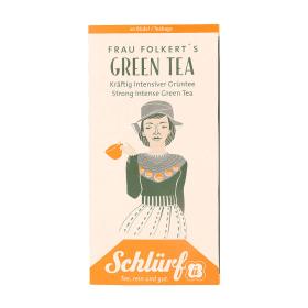 Schlürf Büdel Organic Frau Folkert's Green Tea ~ 1 Box a 20 Beutel