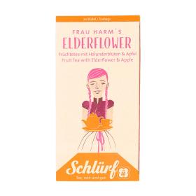 Schlürf Büdel Organic Frau Harm's Elderflower ~ 1 Box a 20 Beutel