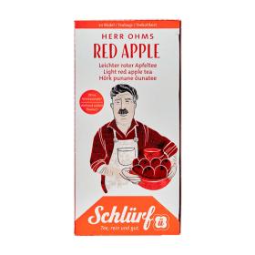 Schlürf Büdel Organic Herr Ohms Red Apple ~ 1 Box a 20 Beutel