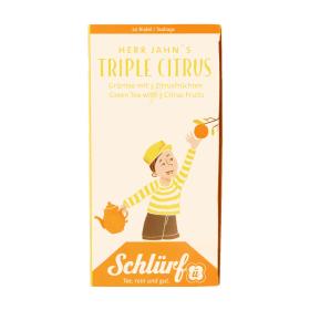 Schlürf Büdel Organic Herr Jahns Triple Citrus ~ 1 Box a 20 Beutel