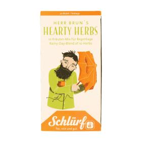 Schlürf Büdel Organic Herr Bruns Hearty Herbs ~ 1 Box a 20 Beutel
